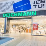Wejście do sklepu obuwniczego Deichmann w M1 Marki
